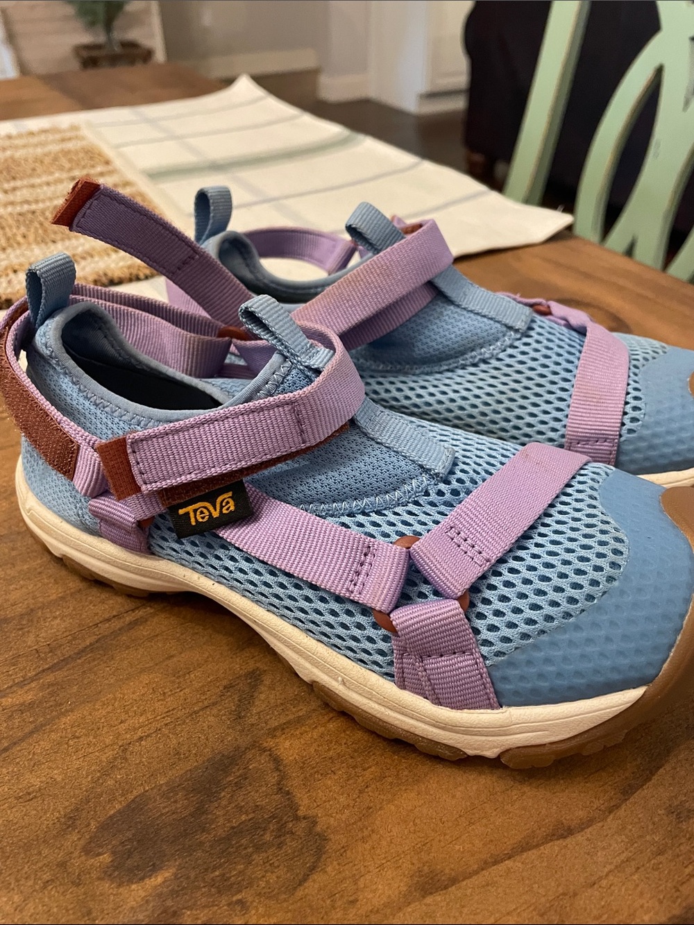 Teva Light Blue and Lavender Outdoor Sport Sandals